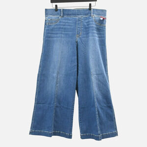 Spanx Vintage Indigo Seamed Front Wide Leg Petite Jeans Size 3X 20407Q